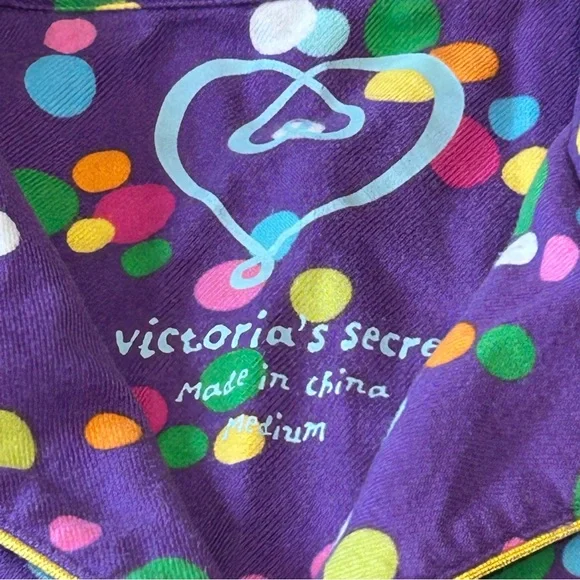 Victoria’s Secret Purple Polka Dot Pajama Set - Picture 5 of 7